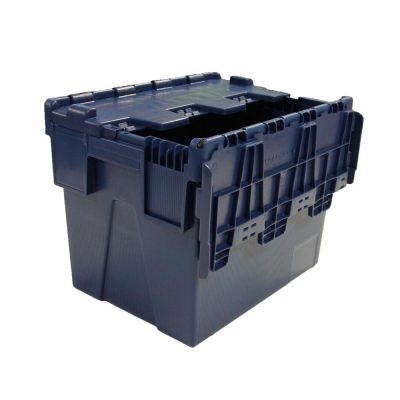 NEW Dark Blue - LC1 - Locker Crates Blue attached lid containers