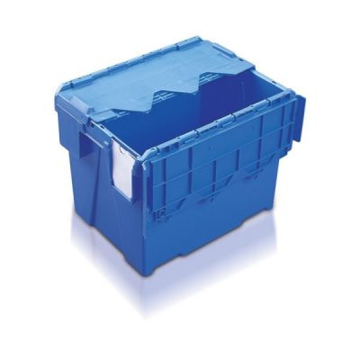 LC1 - Locker Crates Blue attached lid containers